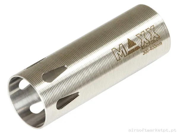 Interno Cilindro AEG Maxx Model Type C Aço Inoxidável CNC Cano 300-400MM — Peças Internas (AEG) — Airsoft Market PT