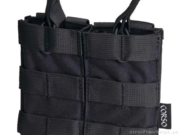 Pouch Corso Cargador M4 Doble Dagger Molle Negro — Coletes & Rigs — Airsoft Market PT