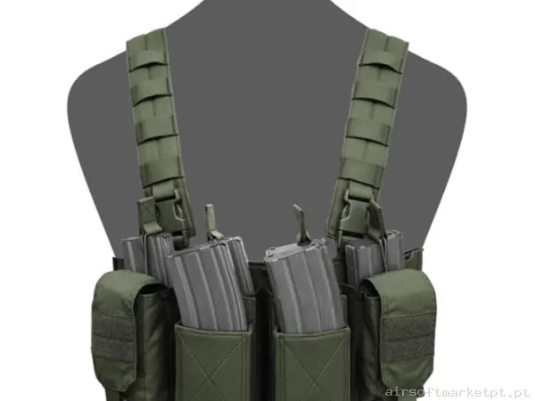 Colete Chest Rig Warrior Assault Pathfinder verde od — Coletes & Rigs — Airsoft Market PT