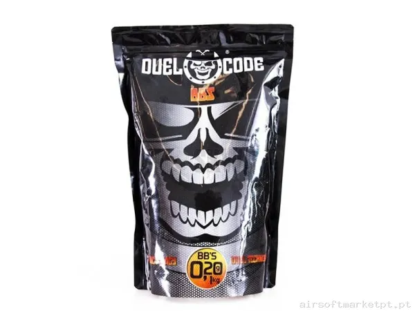 Bolas Duel Code 0,20g Blancas 1kg No Bio — Munição (BBs) — Airsoft Market PT