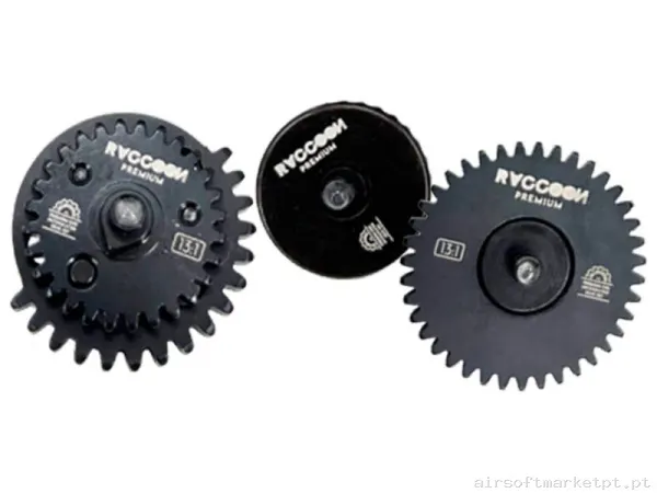 Conjunto de Engrenagens Interno Speed Ver.2/3 Raccoon Premium 10630 13:1 — Peças Internas (AEG) — Airsoft Market PT