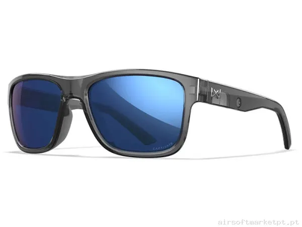 Óculos Wiley X Ovation Captivate azul Polarizado cinza Escuro — Proteção Ocular & Facial — Airsoft Market PT