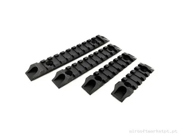 SET RAILES ABS COMPATIBLE CON M-LOK GEN3 - RACCOON — Peças Internas (AEG) — Airsoft Market PT
