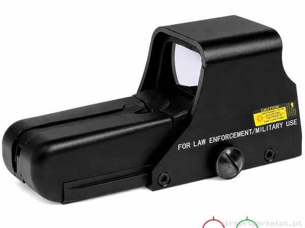 Mira HolográFica 552 Verde/Rojo Duel Code - Negro — Miras & Ópticas — Airsoft Market PT