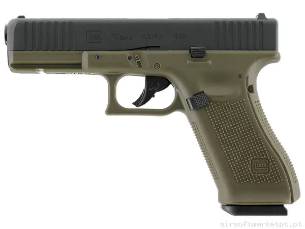 Réplica CO2 Pistola Glock 17 Umarex Gen 5 Battlefield Green — Pistolas — Airsoft Market PT