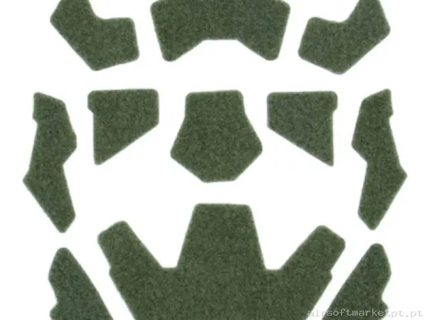 Conjunto de Velcros para Capacete Fast Cygnus Armory Helmet Velcro Stripe verde od — Capacetes — Airsoft Market PT