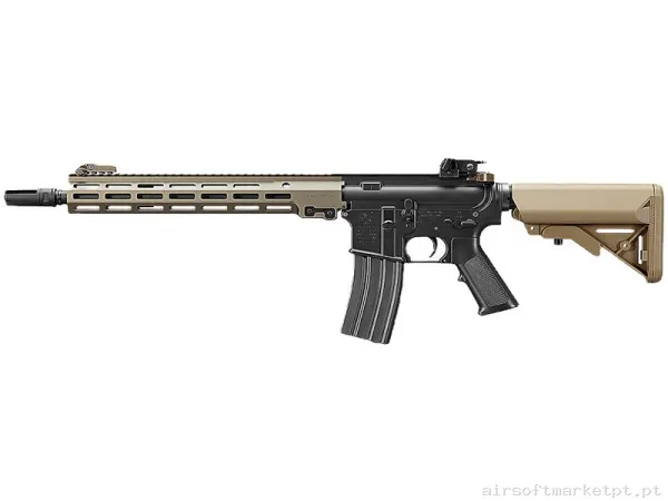 Réplica AEG M4 Tokyo Marui Urg-I 11.5" Sopmod Block 3 Recoil Next Gen negra/Tan (Reac) — Rifles de Assalto (AR/M4/AK) — Airsoft Market PT