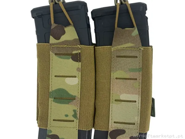 Pouch Magazine Pouch Duplo M4 Conquer Tegris Estilo multicam — Coletes & Rigs — Airsoft Market PT