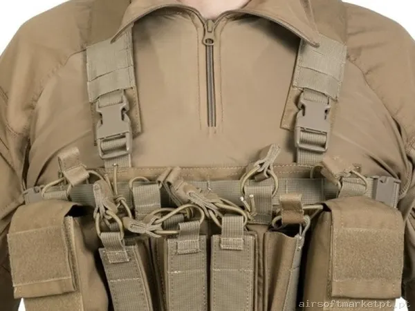 Chest Rig Force Mk1 Coyote Delta Tactics — Coletes & Rigs — Airsoft Market PT