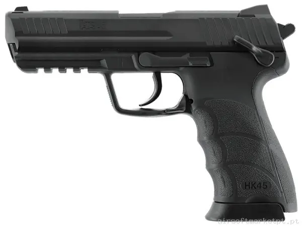 Airgun CO2 4.5mm Pistola Umarex H&K Hk45 negra — Pistolas — Airsoft Market PT