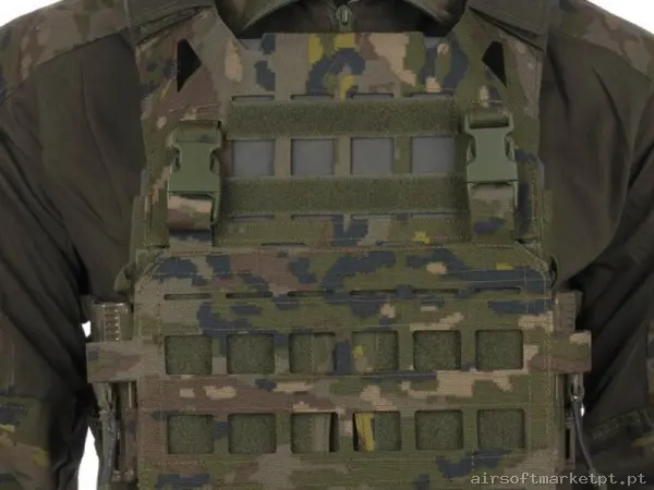 Colete Porta Placas Delta Tactics Force Mk3 Boscoso Pixelado — Coletes & Rigs — Airsoft Market PT