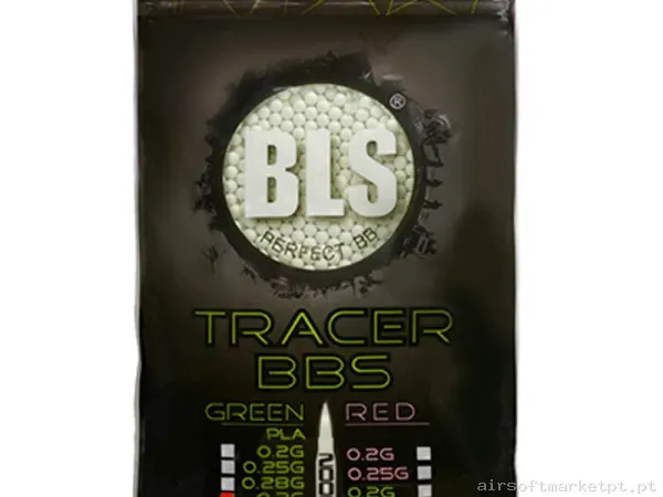 BBs Bio 0.30g Trazadoras Bls Bio Tracer 2000 BBs Verdes — Munição (BBs) — Airsoft Market PT