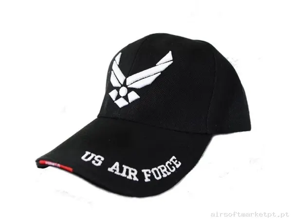 GORRA AIR FORCE TALLA AJUSTABLE - NEGRO — Proteção Ocular & Facial — Airsoft Market PT
