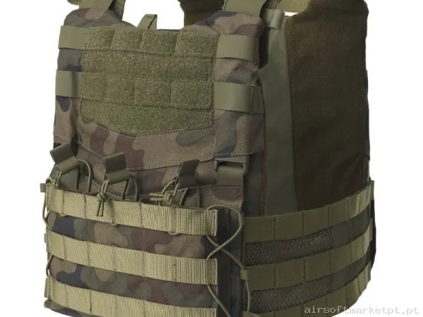 Colete Porta Placas Helikon-Tex Guardian Military Set Woodland — Coletes & Rigs — Airsoft Market PT