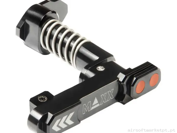 Externo Reten de Magazine M4 Ambidiestro Maxx Model Style B negro — Acessórios & Componentes — Airsoft Market PT