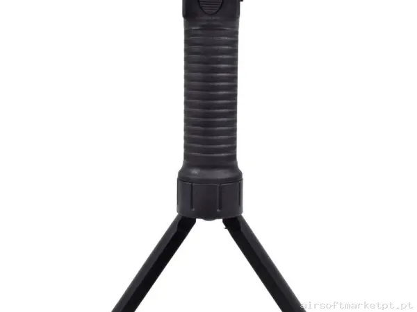 Grip Externo RIS Bipode Big Dragon Vertical com Bipé preto — Acessórios & Componentes — Airsoft Market PT