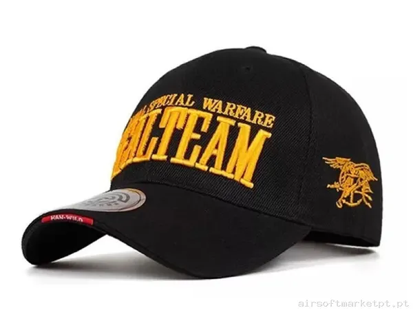 GORRA BÉISBOL SEAL TEAM BK — Proteção Ocular & Facial — Airsoft Market PT
