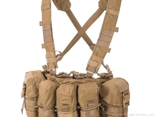 Colete Chest Rig Helikon-Tex Guardian Rig coyote — Coletes & Rigs — Airsoft Market PT