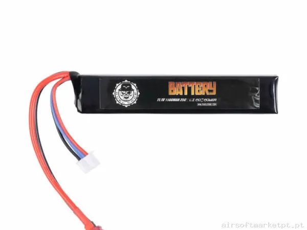 Bateria Lipo Stick Duel Code 1100mah 11.1v 25c (T-Plug) — Baterias & Carregadores — Airsoft Market PT