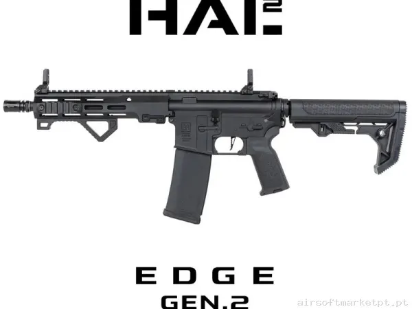 Réplica Specna Arms SA-E23-L edge gen2 hal2 negro — Rifles de Assalto (AR/M4/AK) — Airsoft Market PT