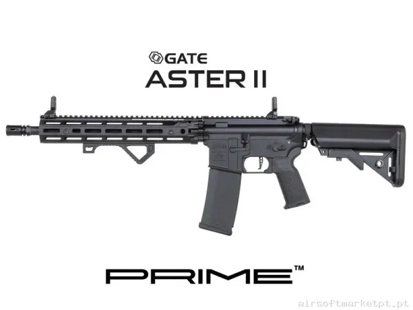 RÉPLICA SPECNA ARMS AEG RIS III 12,5" DANIEL DEFENSE SA-P28 PRIME ASTER II NEGRA — Rifles de Assalto (AR/M4/AK) — Airsoft Market PT