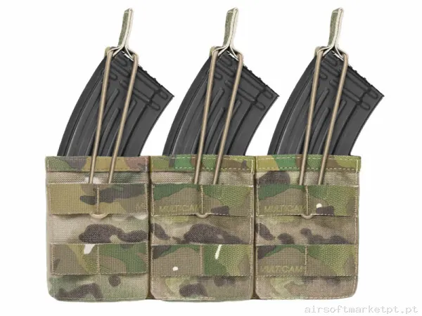 Pouch Magazine Pouch Triple Ak Warrior Assault Open Top multicam — Coletes & Rigs — Airsoft Market PT