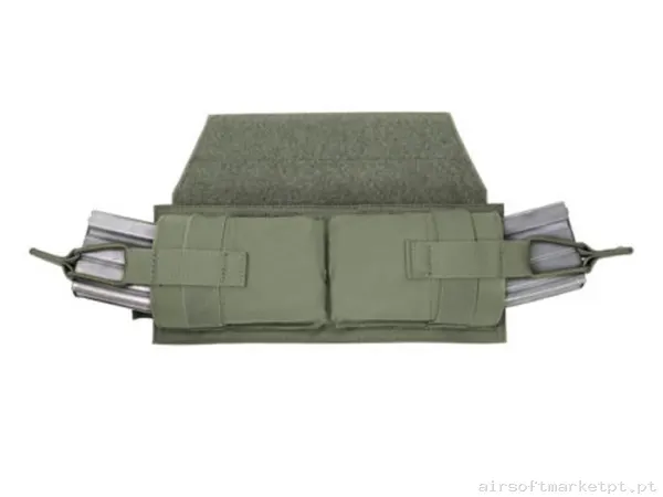 Pouch Magazine Pouch Doble M4 Warrior Assault Horizontal Velcro Mag verde od — Coletes & Rigs — Airsoft Market PT