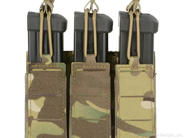 Pouch Magazine Pouch Triplo Pistola Oem Corte a Laser Estilo Multicam — Carregadores / Magazines — Airsoft Market PT