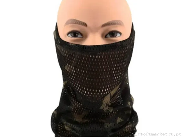 Braga Tática Cygnus Armory Tubescarf Estilo multicam Preto — Proteção Ocular & Facial — Airsoft Market PT