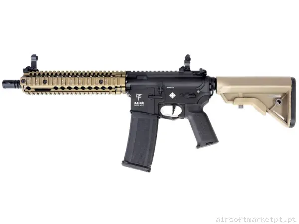 Réplica airsoft AEG M4 Saigo Mk18 Bushido Jin ETU preta/bronze — Rifles de Assalto (AR/M4/AK) — Airsoft Market PT