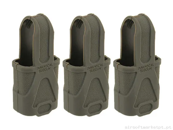 Atirador de Magazine Mp5/Mp7 Big Dragon verde od Pack 3u — Carregadores / Magazines — Airsoft Market PT