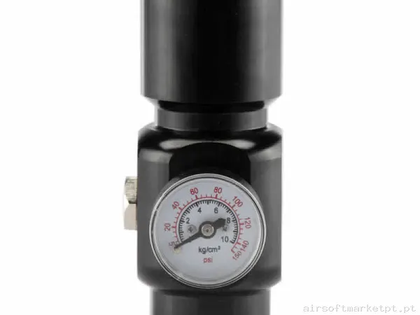 HPA Regulador Bo Manufacture Oxygen 0-150 Psi Double Output negro — HPA & Linhas — Airsoft Market PT