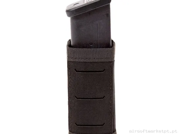 Pouch Magazine Pouch Pistola 9mm Warrior Assault Láser Cut Snap Short negro — Carregadores / Magazines — Airsoft Market PT