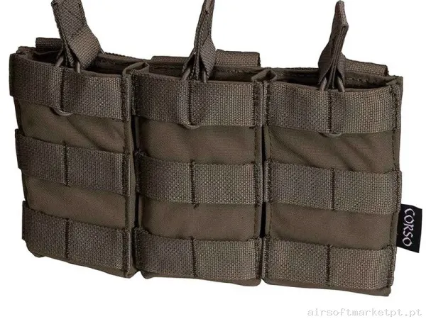 Pouch Corso Cargador M4 Triple Dagger Molle Ranger Green — Coletes & Rigs — Airsoft Market PT