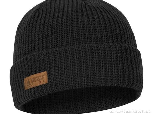 Gorro Helikon-Tex Wanderer Cap Lana negro — Proteção Ocular & Facial — Airsoft Market PT