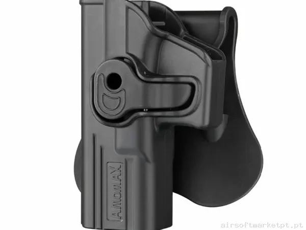 Funda Glock 13,17,18,19,23 Amomax GEN2 Para ZURDO - Negra — Gear Táctico — Airsoft Market PT