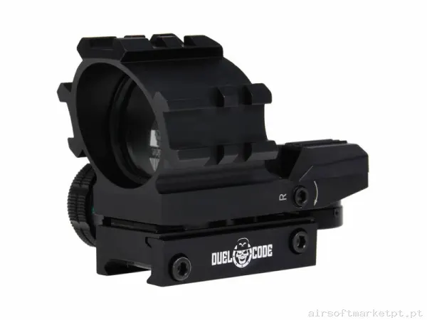Mira Ponto Vermelho Duel Code R1 preto — Miras & Ópticas — Airsoft Market PT