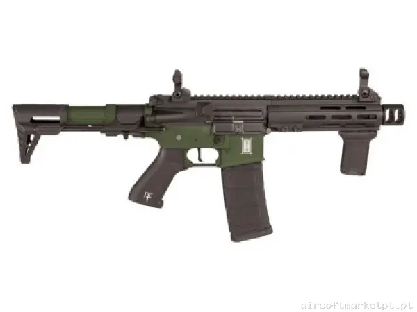 M4 Bushido REI Saigo Defense Sim Verde — Rifles de Assalto (AR/M4/AK) — Airsoft Market PT