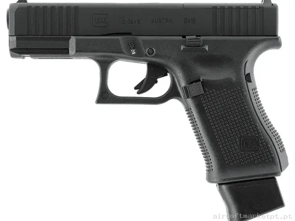 Réplica CO2 Pistola Glock 19 Umarex Gen 5 Mos preta — Pistolas — Airsoft Market PT