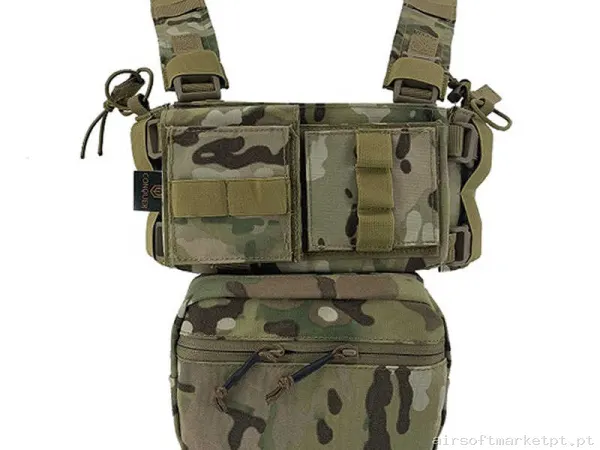 Colete Chest Rig Conquer Mini Chest Rig Estilo multicam — Coletes & Rigs — Airsoft Market PT