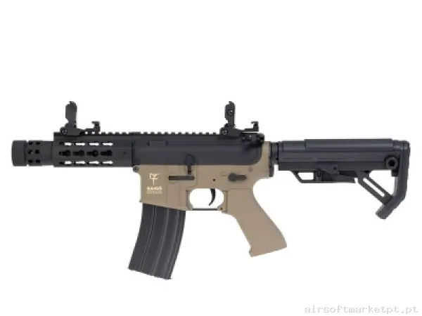 M4 Kenji Curto S Saigo Defense Sim Tan — Rifles de Assalto (AR/M4/AK) — Airsoft Market PT