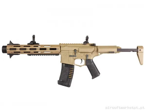 Réplica airsoft AEG M4 Ares Amoeba AM-013-DE Honey Badger tan — Rifles de Assalto (AR/M4/AK) — Airsoft Market PT