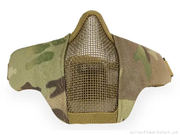 Máscara de Proteção em Malha/Tecido Delta Tactics V2 Estilo Multicam — Proteção Ocular & Facial — Airsoft Market PT