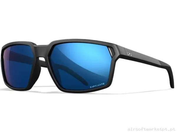 Óculos Wiley X Sierra Captivate azul Polarizados Pretos — Proteção Ocular & Facial — Airsoft Market PT