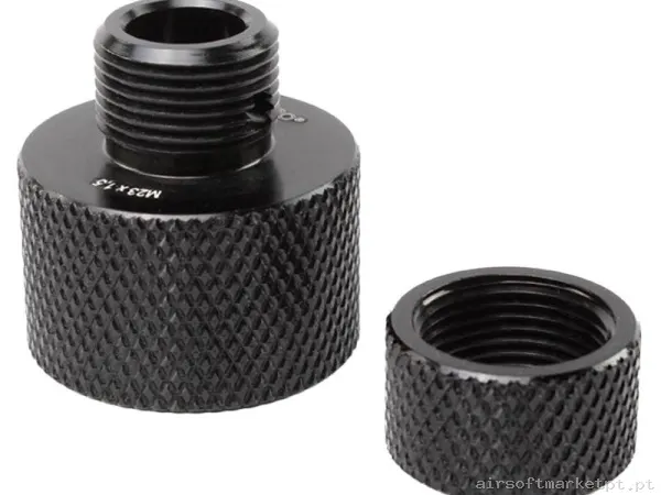 Adaptador Externo para Supressor Amoeba Striker Airsoftpro preto — Acessórios & Componentes — Airsoft Market PT