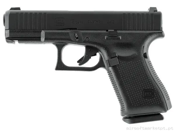 Réplica GBB Pistola Glock 19 Umarex Gen 5 preta (By VFC) — Pistolas — Airsoft Market PT