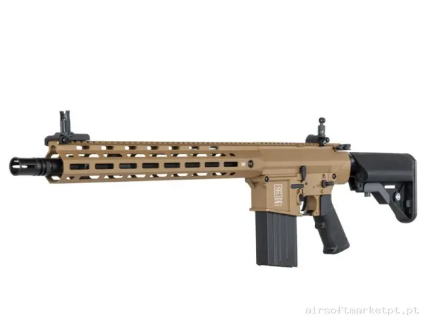 FUSIL SR25 SPECNA ARMS SA-E35 EDGE KESTREL ETU HALF-TAN — Rifles de Assalto (AR/M4/AK) — Airsoft Market PT
