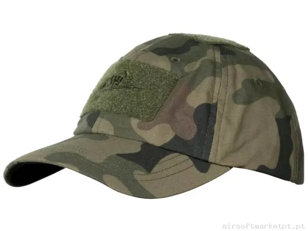 Gorra Beisbol Velcro Helikon-Tex Bbc Cap Pl Woodland — Proteção Ocular & Facial — Airsoft Market PT