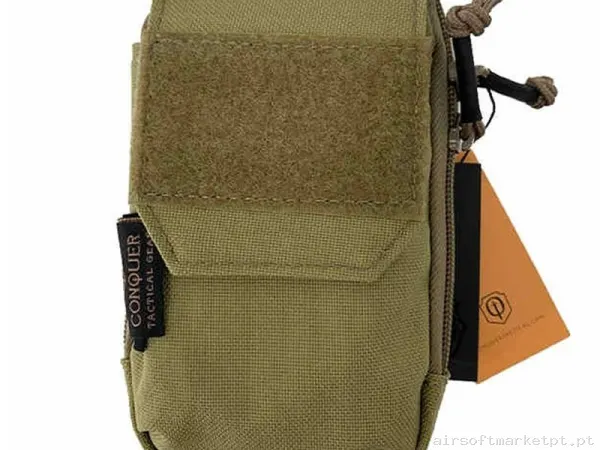 Pouch Conquer DC Tan — Coletes & Rigs — Airsoft Market PT