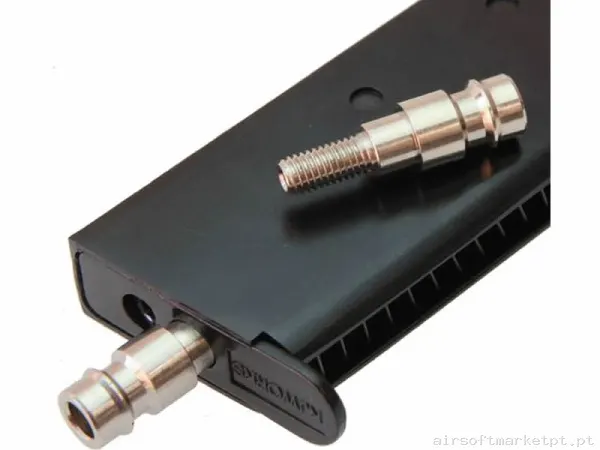 Adaptador HPA Eu Balystik para Magazine Gas WE & Kj Works — HPA & Linhas — Airsoft Market PT